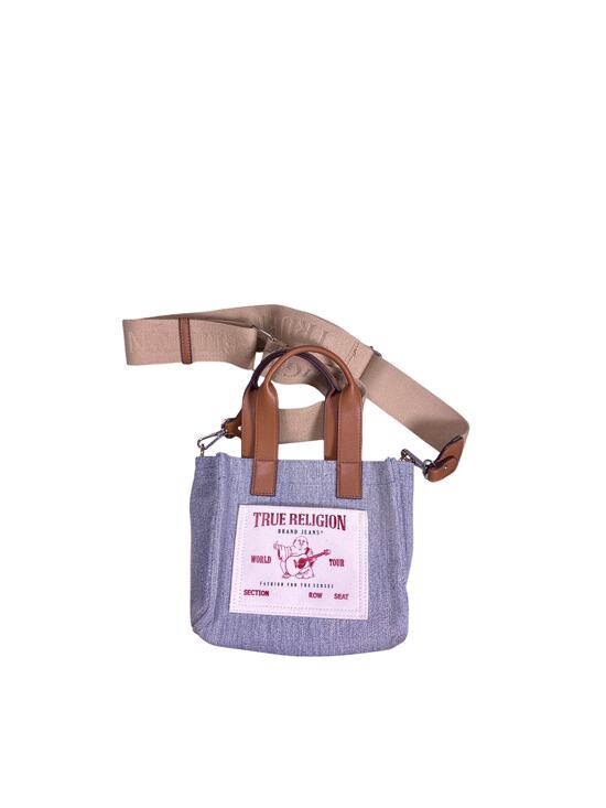 True Religion Handbags - True Religion Small Handbag Leather Denim Patch Crossbody Purse Y2K Designer Bag
